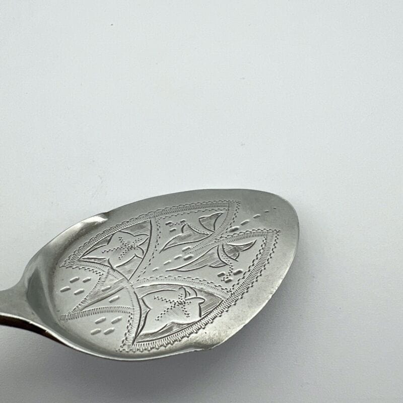 Cucchiaino cucchiaio in argento sheffield antica Paletta posata silver plate 900 Categoria  Sheffield & Argento