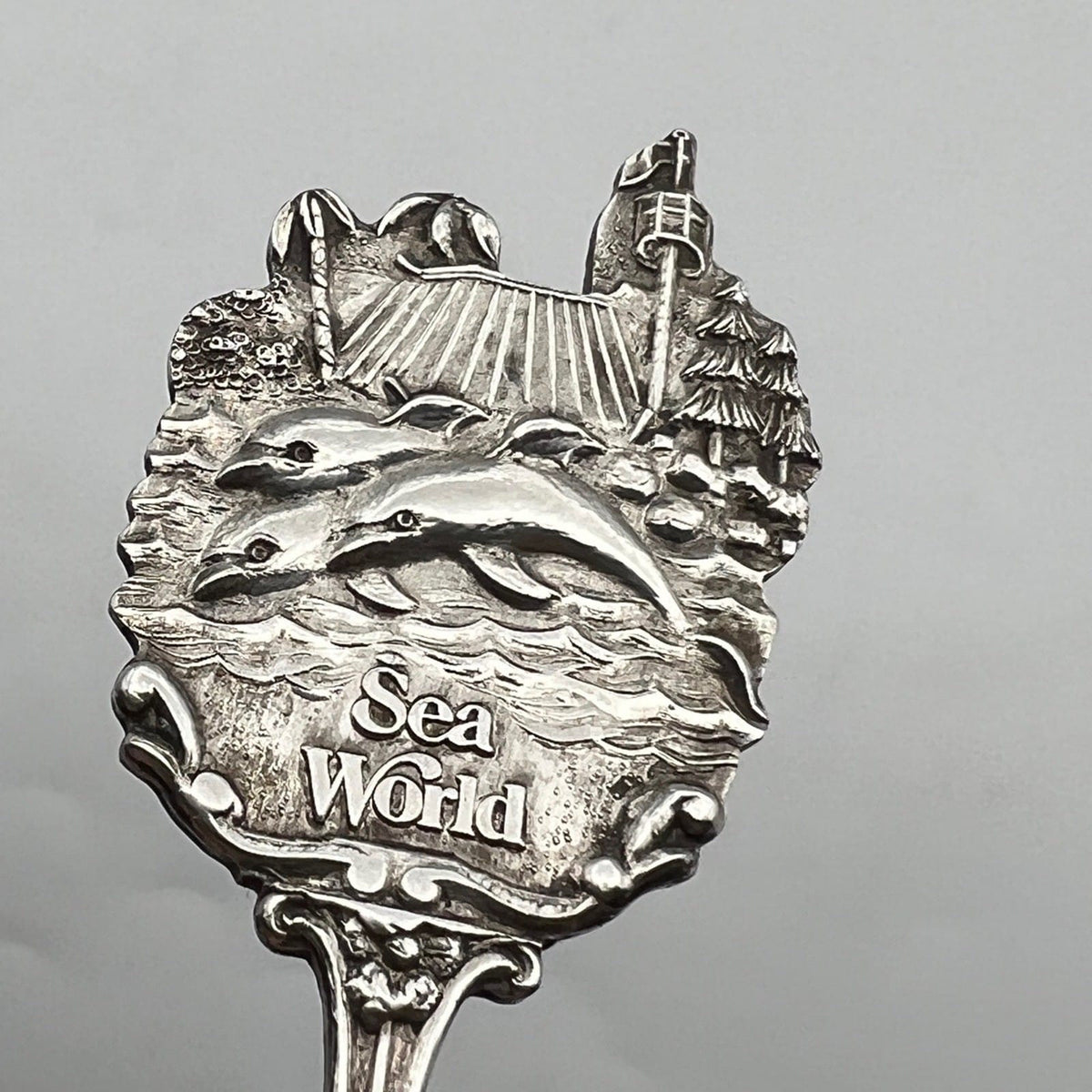 Cucchiaino in argento placcato vintage Souvenir Olanda Acquario Sea World 1981 Categoria  Sheffield & Argento