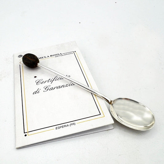 Cucchiaino in argento posata Inglese 925 antico silver per sale zucchero caffè Categoria  Sheffield & Argento