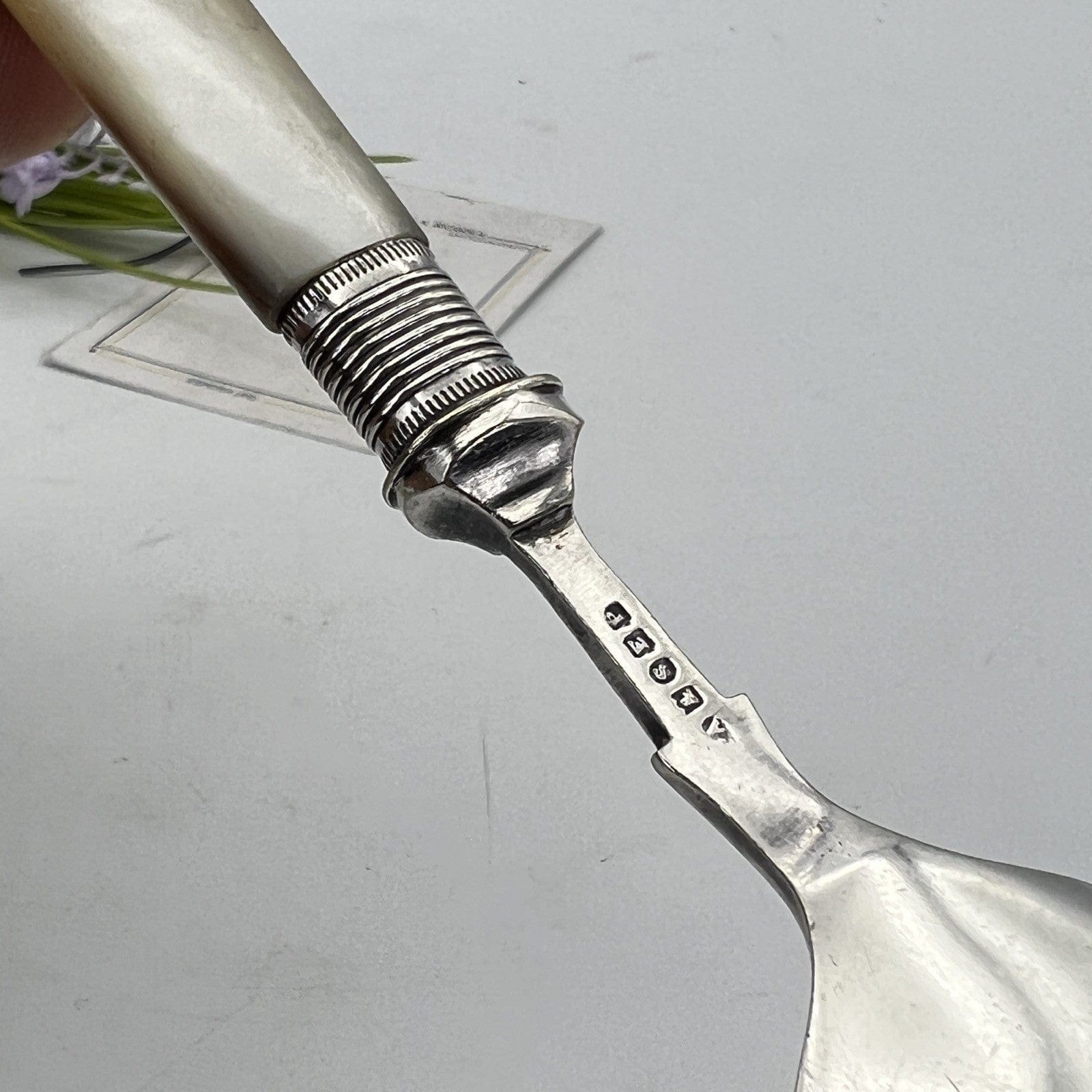 Cucchiaino in argento sheffield antico 900 silver plate posata inglese da tavola Categoria  Sheffield & Argento