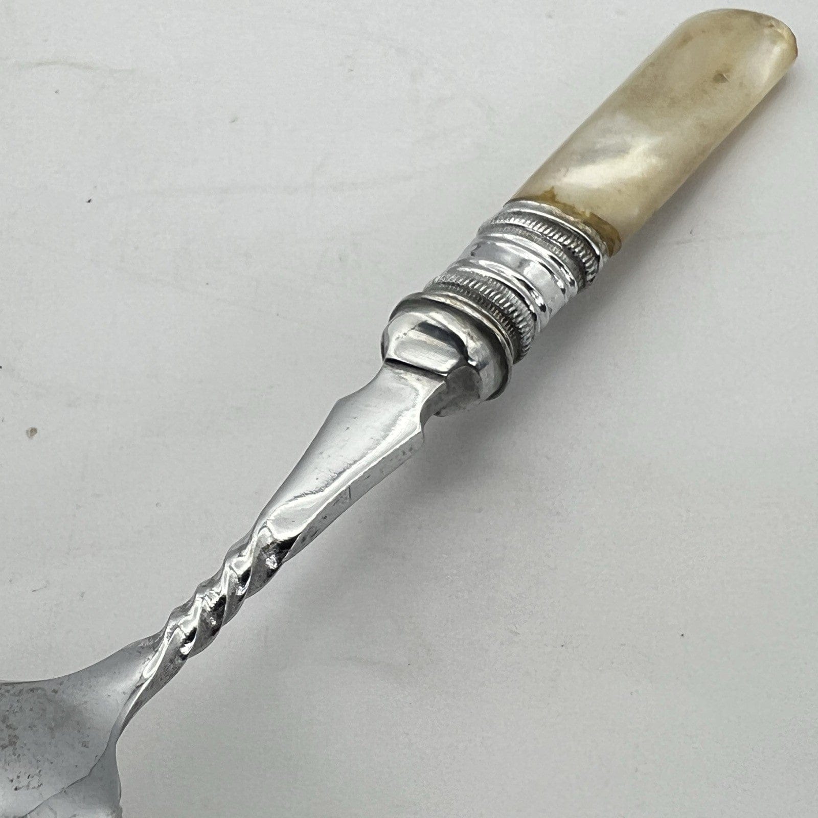 Cucchiaio in argento sheffield antico 900 silver plate posata inglese da tavola Categoria  Sheffield & Argento