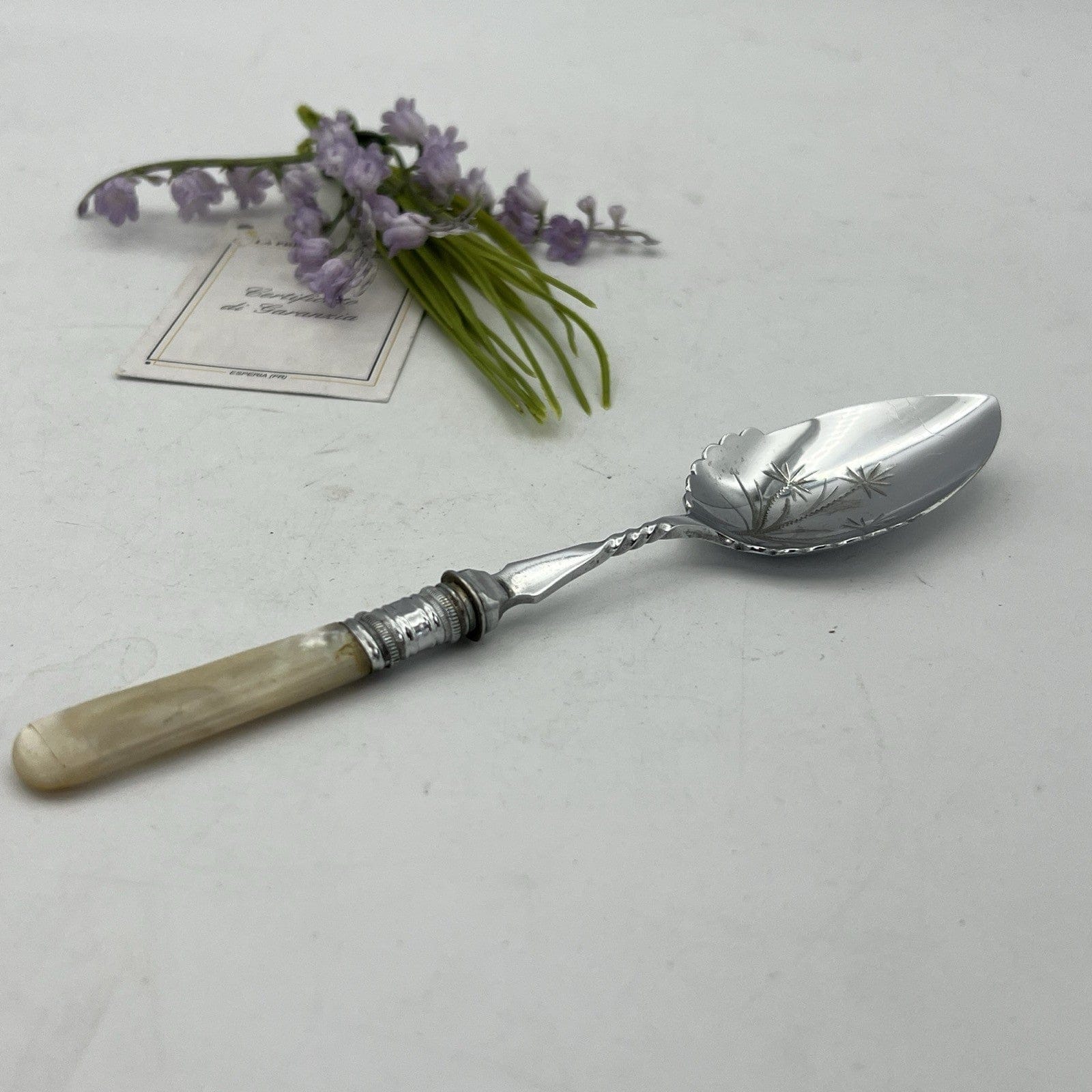 Cucchiaio in argento sheffield antico 900 silver plate posata inglese da tavola Categoria  Sheffield & Argento