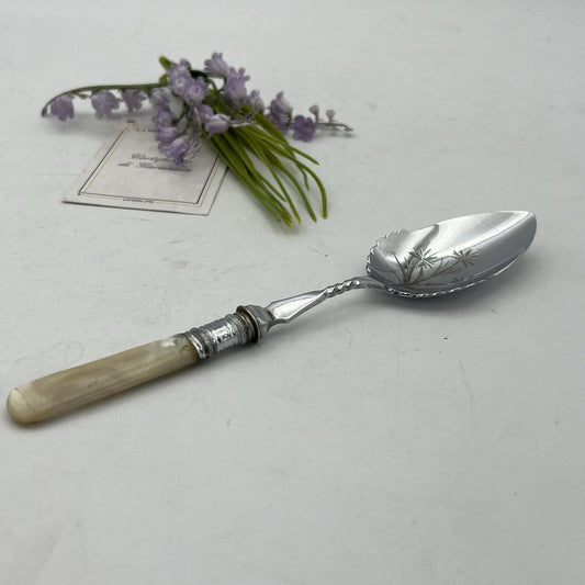 Cucchiaio in argento sheffield antico 900 silver plate posata inglese da tavola Categoria  Sheffield & Argento