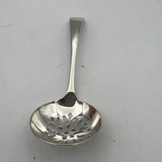 Cucchiaio posata Antica mestolino traforato Colino in  Argento Sheffield EPNS Categoria  Sheffield & Argento