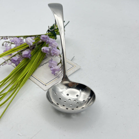 Cucchiaio posata antica mestolino traforato colino spargi zucchero epoca '900 Categoria  Sheffield & Argento