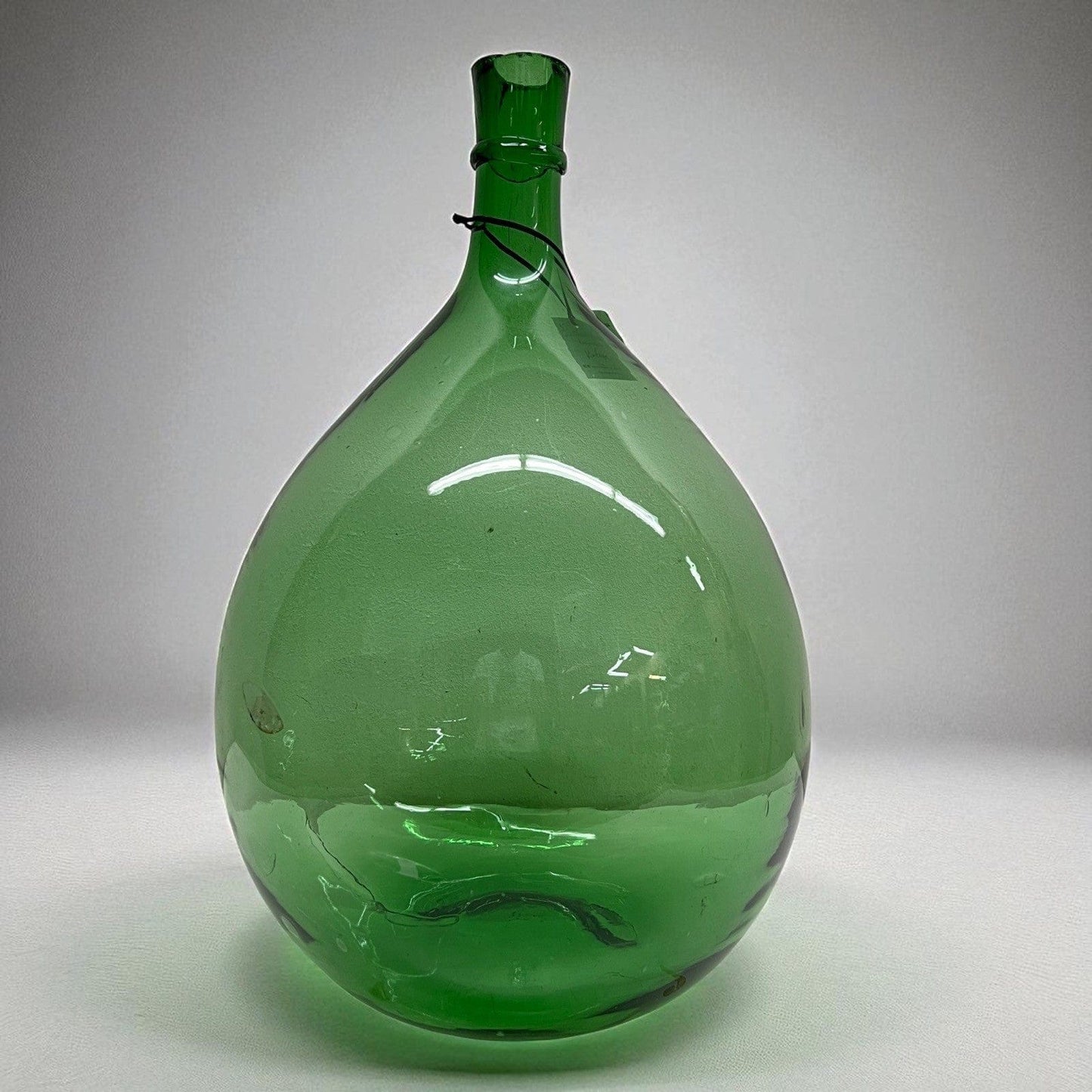 Damigiana in vetro da 34 litri antica vecchio boccione verde per vino giardino Categoria  Vetri e Cristalli