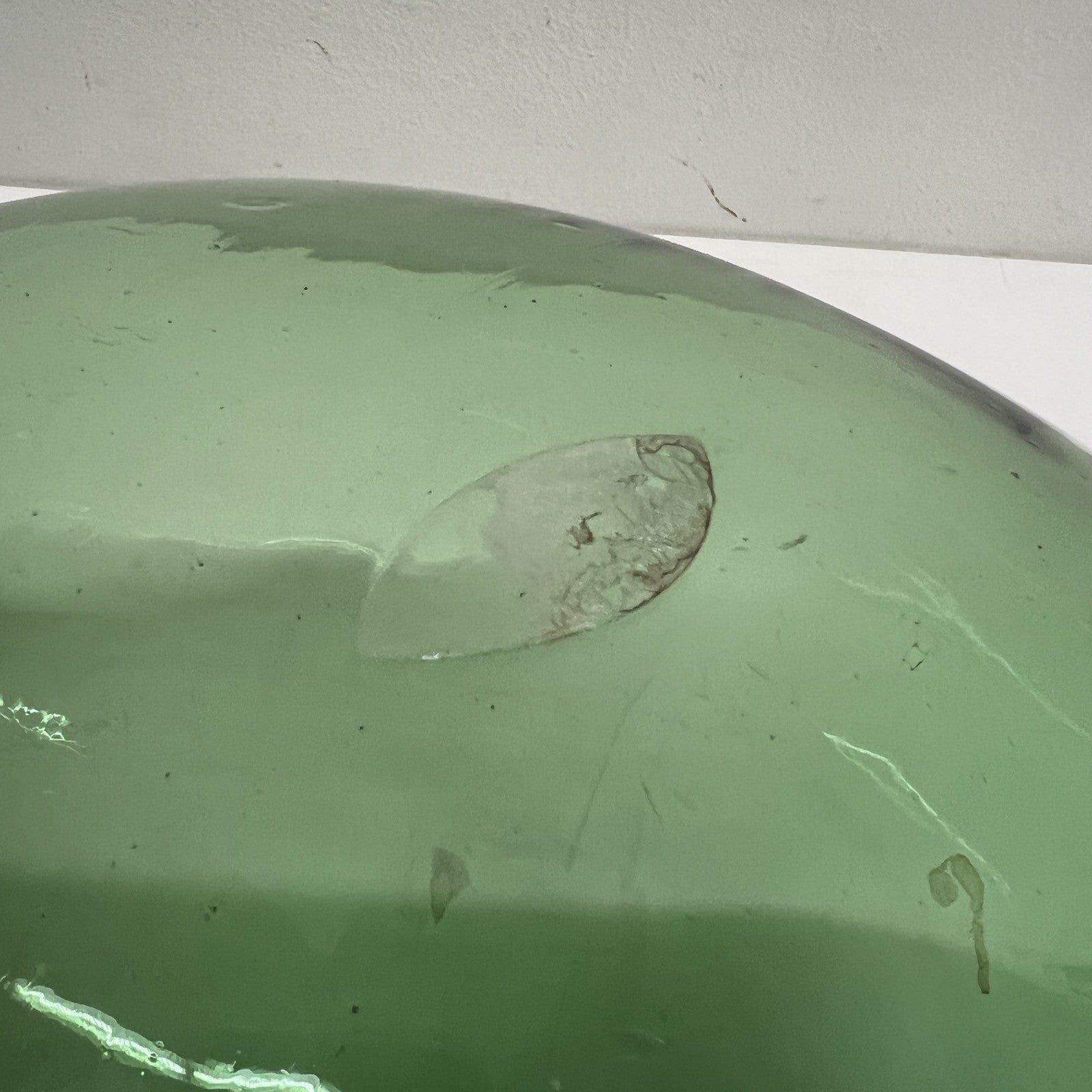 Damigiana in vetro da 34 litri antica vecchio boccione verde per vino giardino Categoria  Vetri e Cristalli