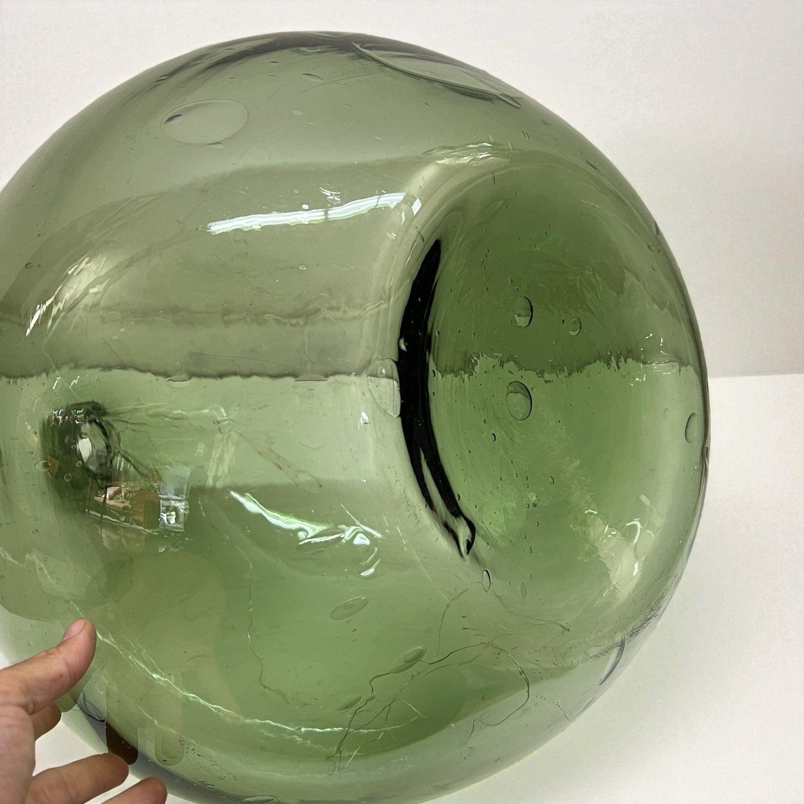 Damigiana in vetro da 54 litri antica vecchio boccione verde con luci giardino Categoria  Vetri e Cristalli