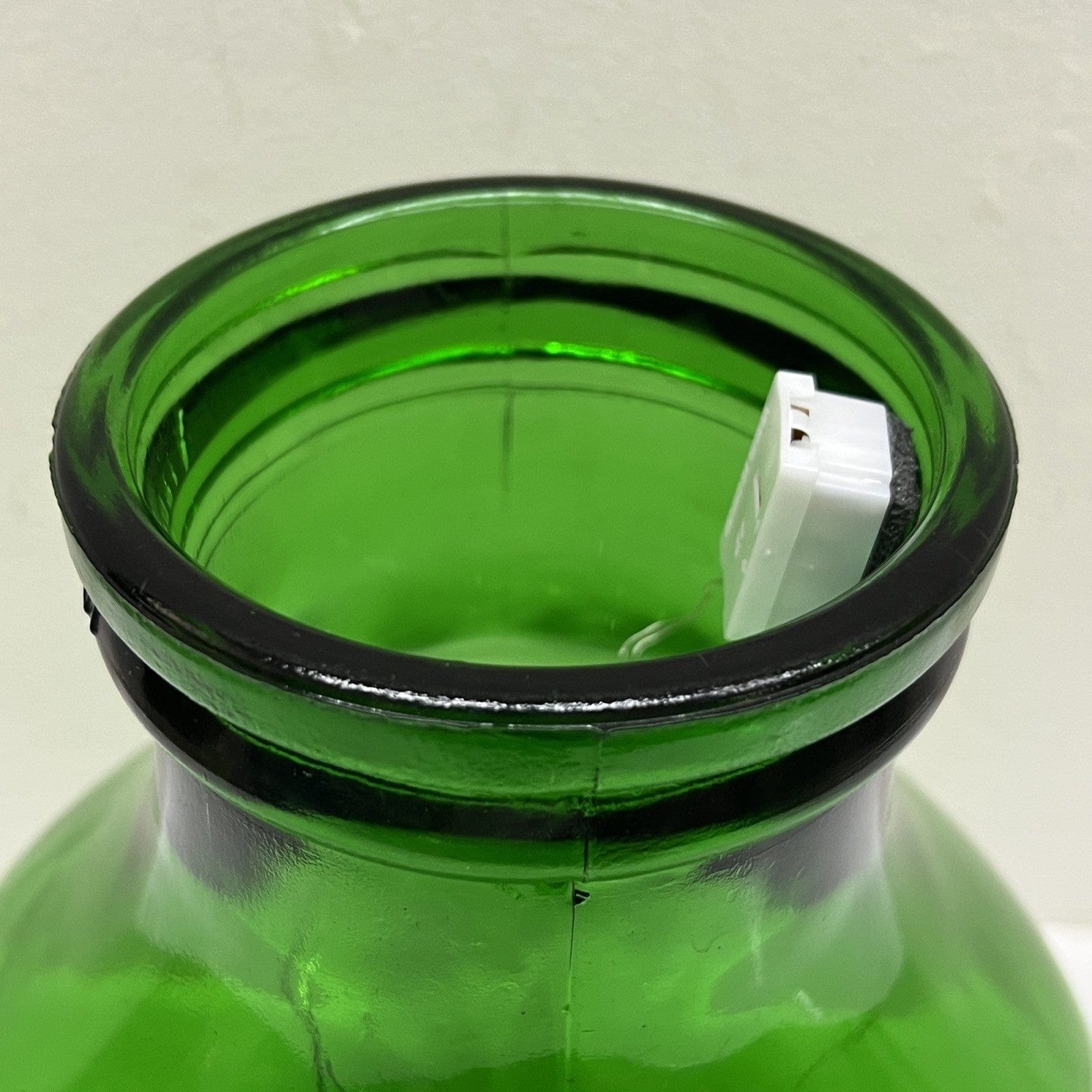 Damigiana in vetro verde bocca larga vecchio boccione Bottiglione Vintage Luci Categoria  Vetri e Cristalli