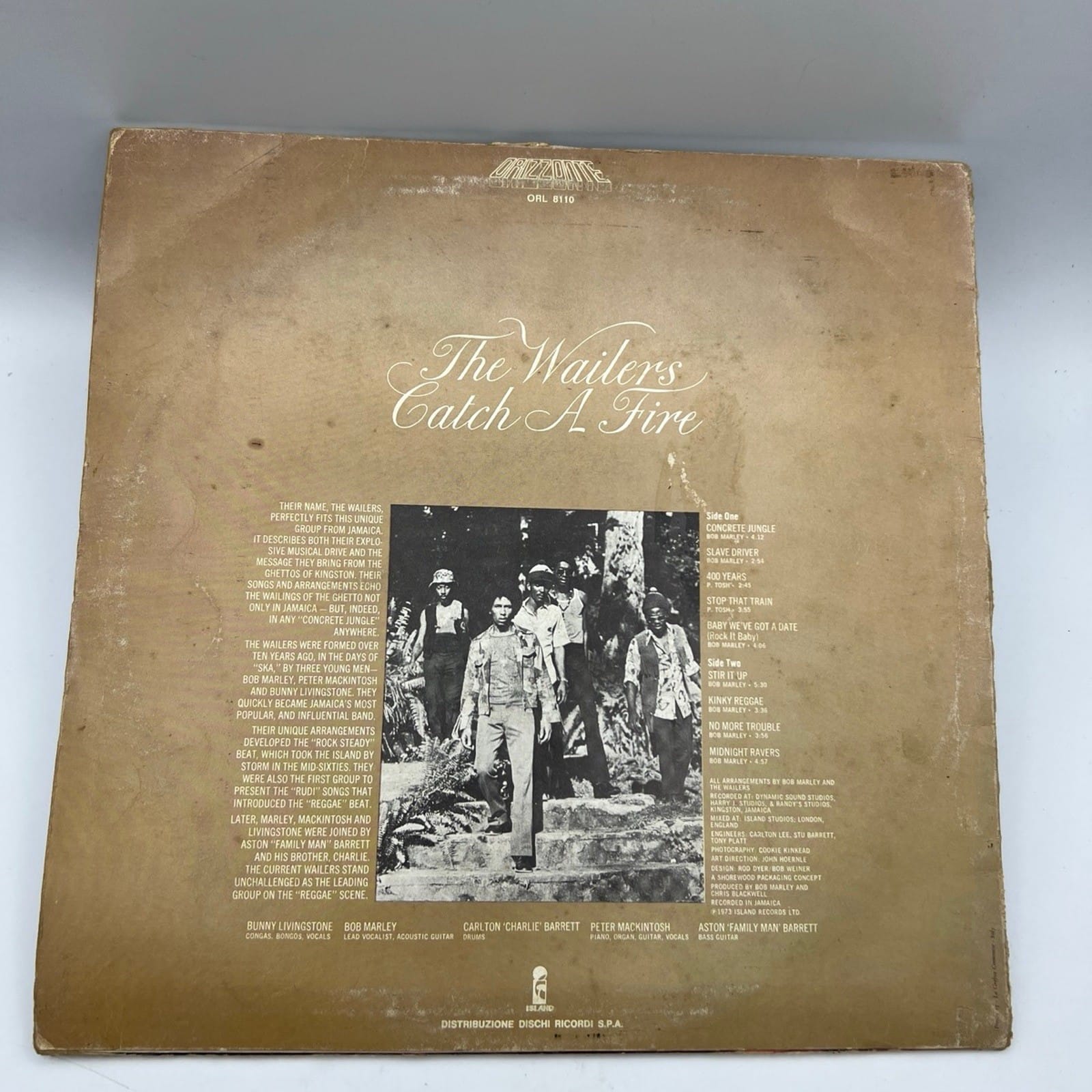 Disco in vinile 33 giri lp di BOB MARLEY AND THE WAILERS  CATCH A FIRE 1973 Categoria  Dischi in Vinile