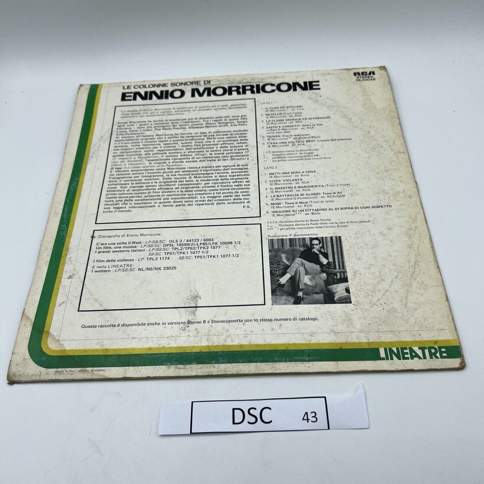Disco in vinile 33 giri lp di ENNIO MORRICONE LE COLONNE SONORE 1977 VINTAGE Categoria  Dischi in Vinile
