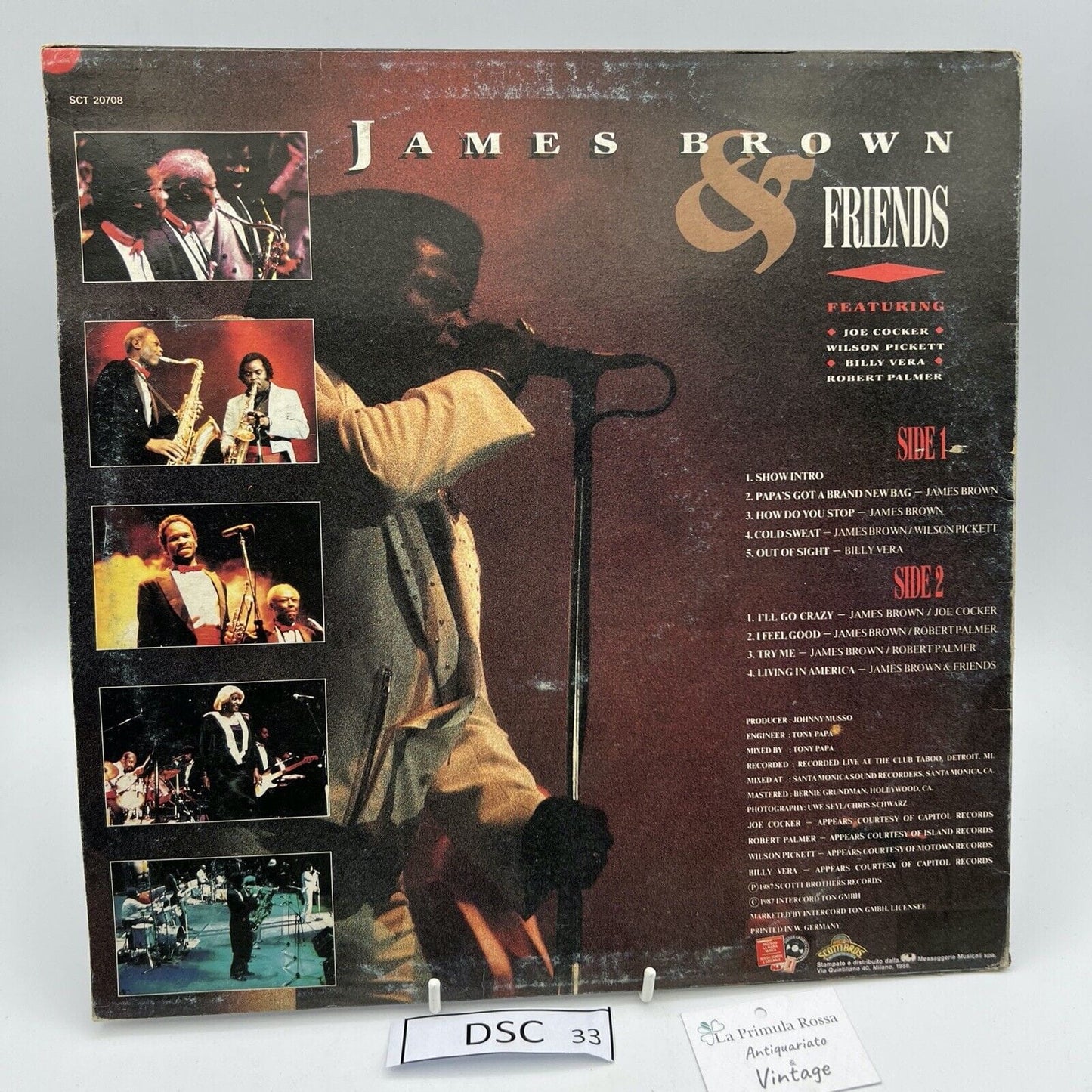 Disco in vinile 33 giri lp di James Brown Soul Session VINTAGE da collezione Categoria  Dischi in Vinile