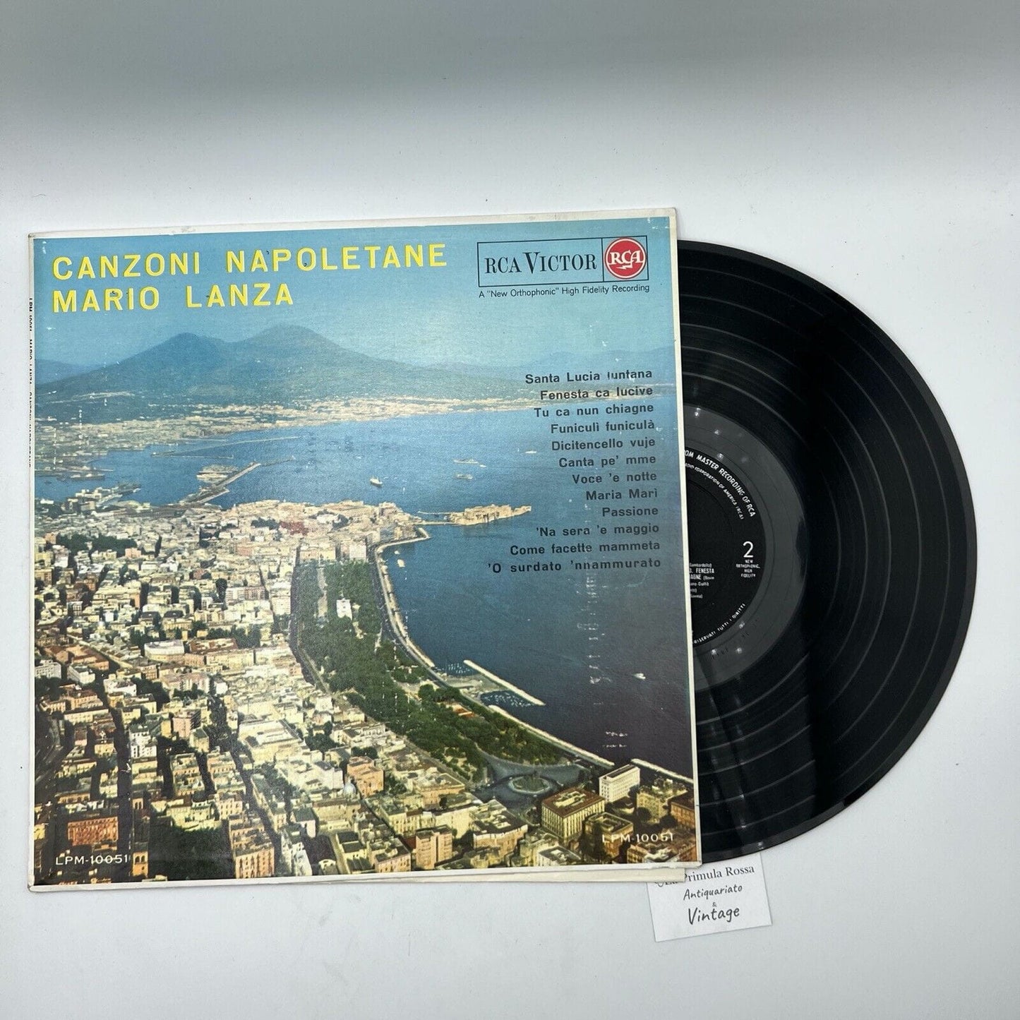 Disco in vinile 33 giri lp di Mario Lanza VINTAGE Funiculì Funiculà Napoli 1963 Categoria  Dischi in Vinile