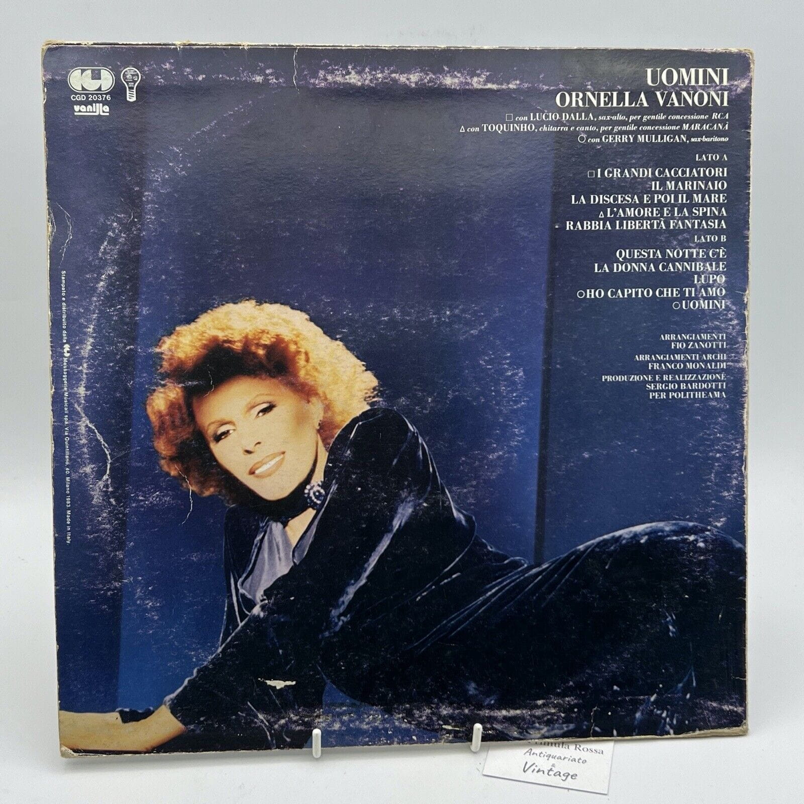 Disco in vinile 33 giri lp di Ornella Vanoni Uomini 1984 VINTAGE da collezione Categoria  Dischi in Vinile