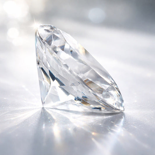 Fermacarte in vero cristallo a forma di diamante prisma segnaposto vintage Categoria  Accessori scrivania e ufficio