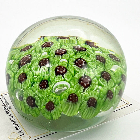 Fermacarte Vintage in vetro di Murano con Murrine da scrivania Palla anni '70 Categoria  Accessori scrivania e ufficio