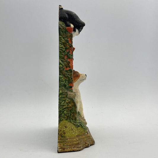 Fermaporta Vintage in ghisa Cassetta lettere stile inglese con cane e gatto Categoria  Vari