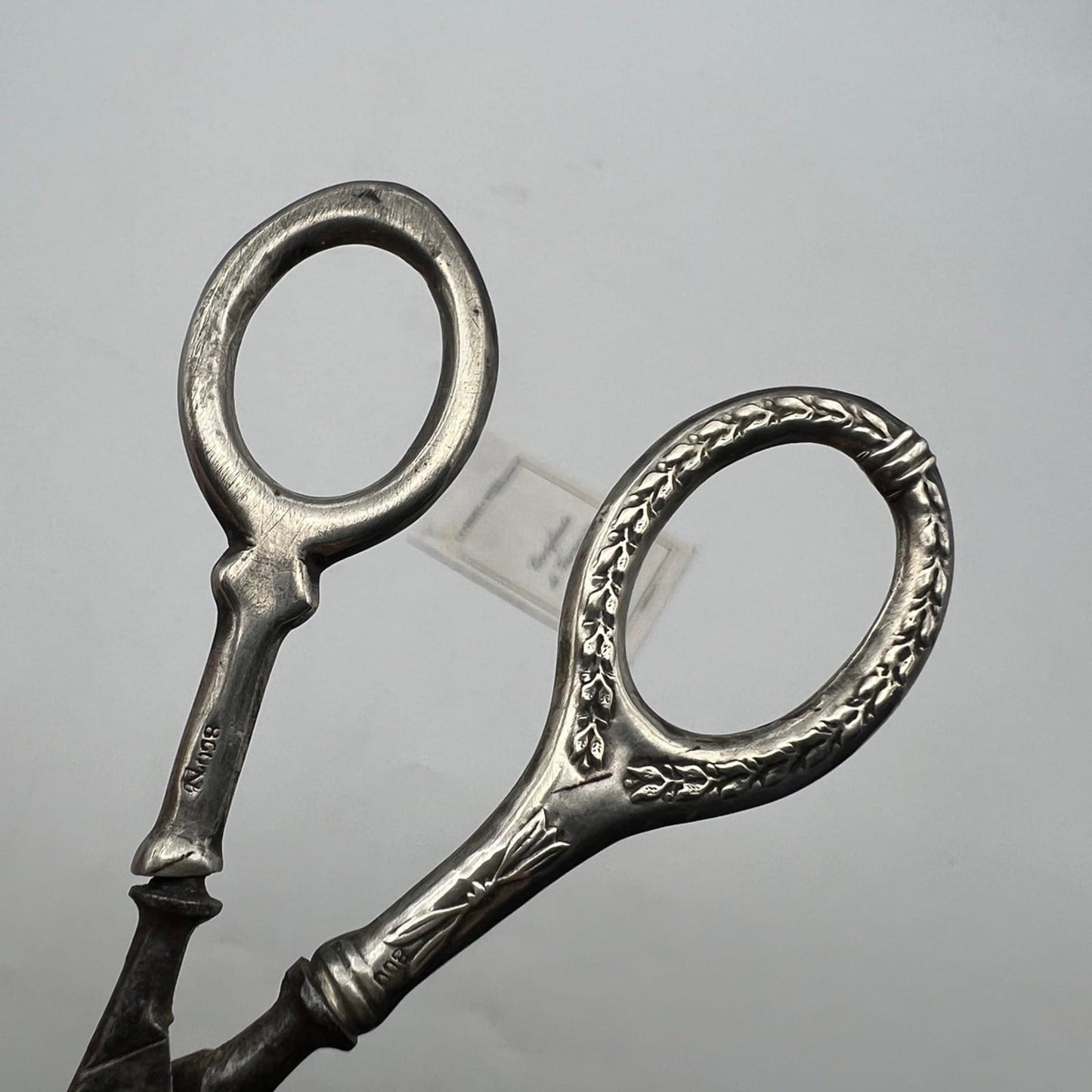 Forbici antiche con manico in Argento 800 da Manicure o Sarta primi 900 Categoria  Attrezzi e Strumenti