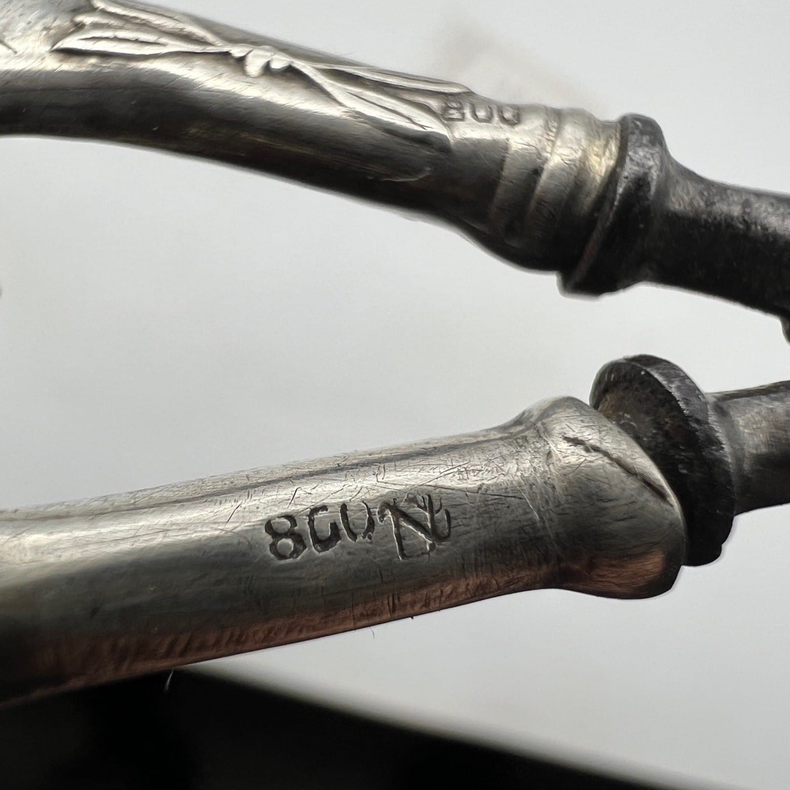 Forbici antiche con manico in Argento 800 da Manicure o Sarta primi 900 Categoria  Attrezzi e Strumenti