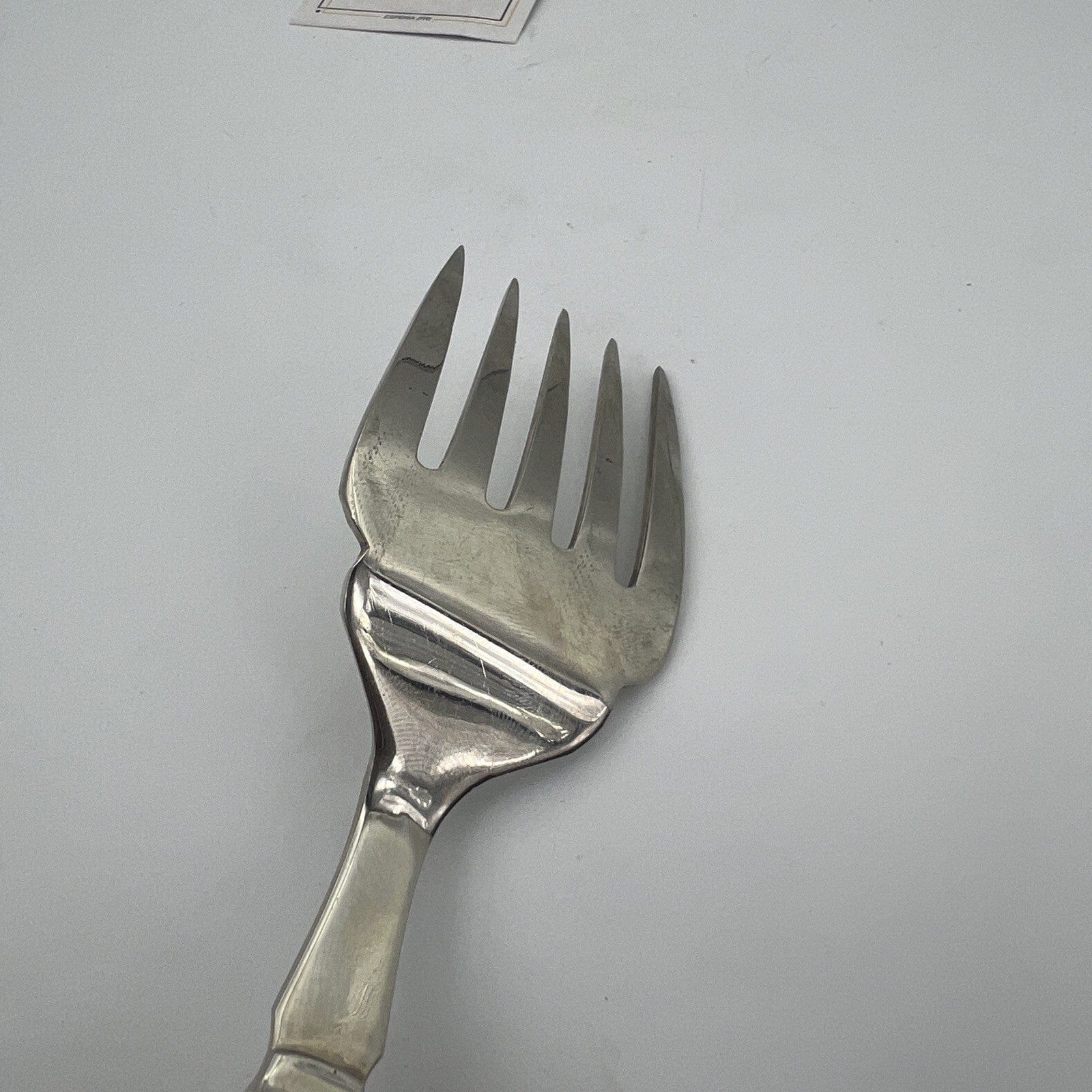 Forchetta antica forchettone da portata per pesce o pane posata inglese cucina Categoria  Sheffield & Argento