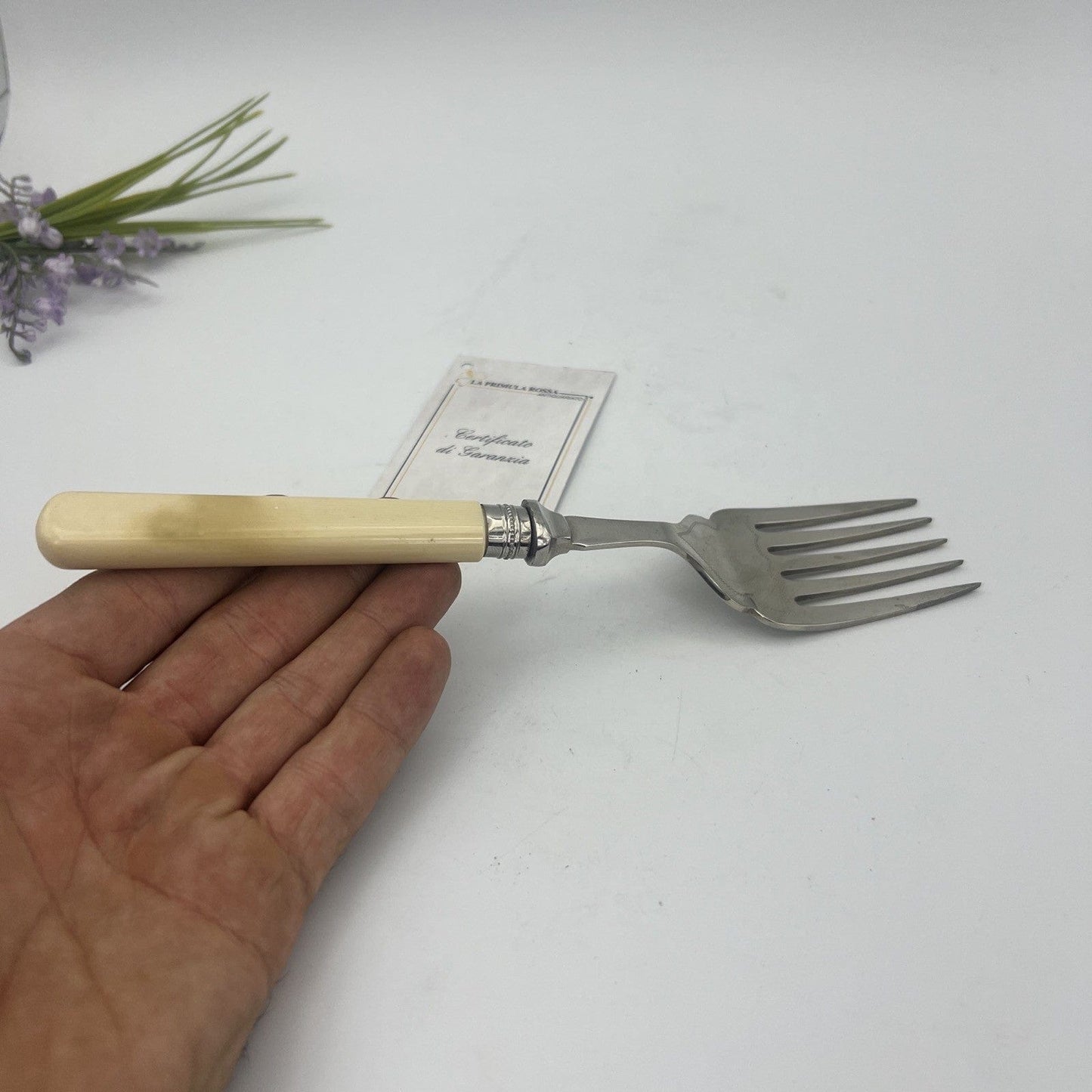 Forchetta antica forchettone da portata per pesce o pane posata inglese cucina Categoria  Sheffield & Argento