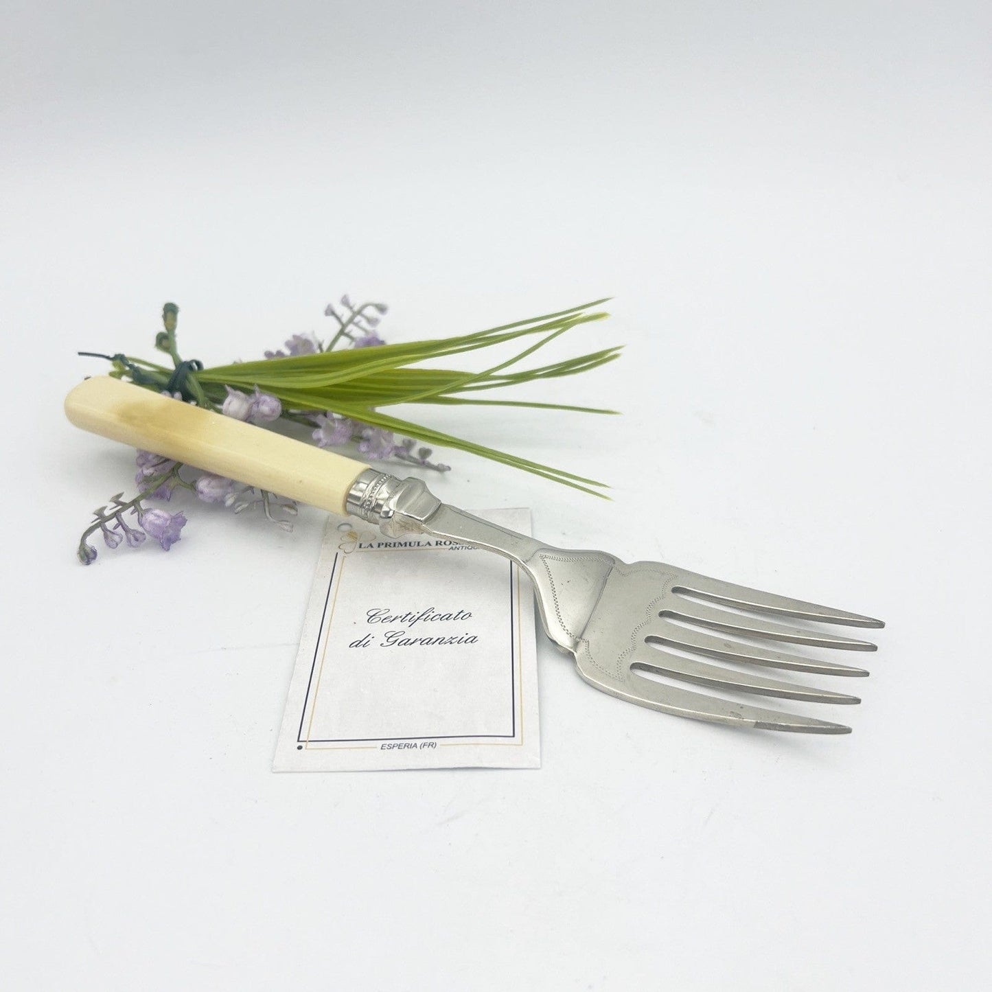 Forchetta antica forchettone da portata per pesce o pane posata inglese cucina Categoria  Sheffield & Argento