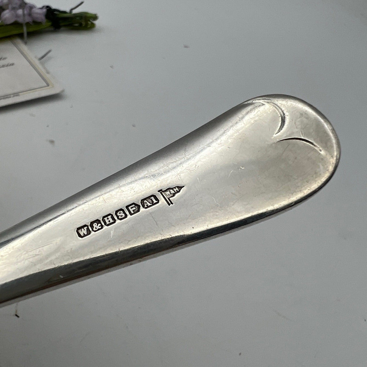 Forchetta antica forchettone per pesce in Argento Sheffield posata inglese '20 Categoria  Sheffield & Argento