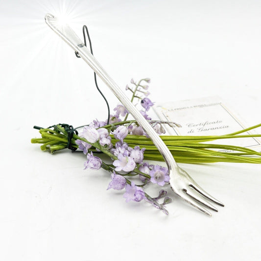 Forchetta forchettina in argento silver plated da Cocktail sottaceti Art Nouveau Categoria  Sheffield & Argento