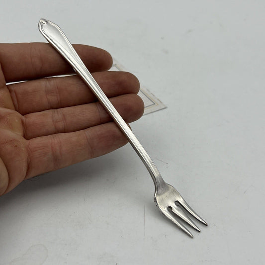 Forchetta forchettina in argento silver plated da Cocktail sottaceti Art Nouveau Categoria  Sheffield & Argento