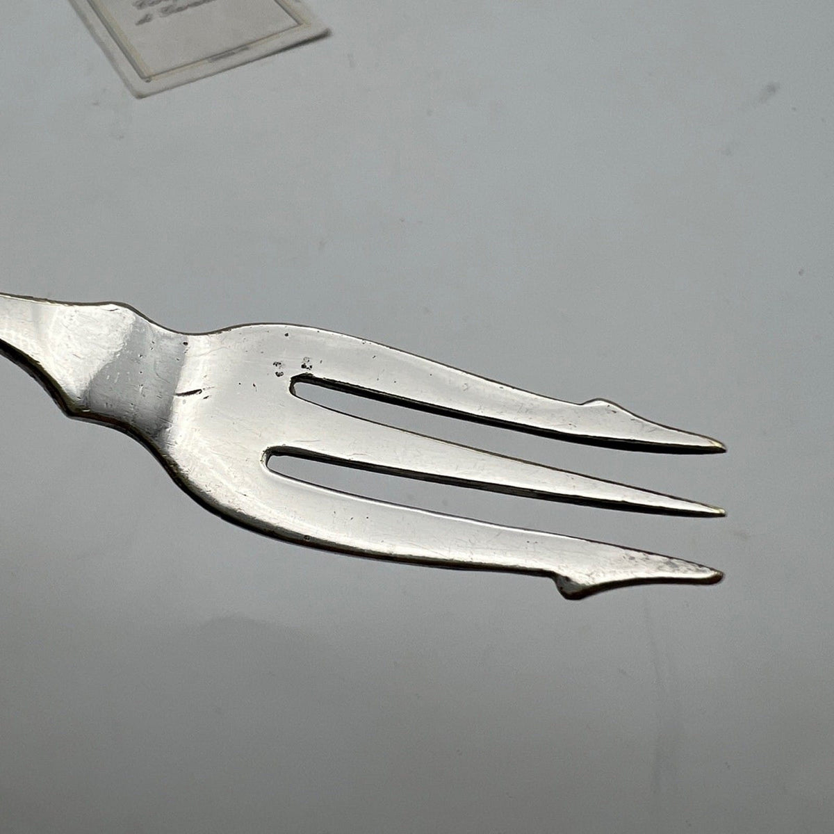 Forchetta tridente in argento sheffield antico silver plate corno di cervo Categoria  Sheffield & Argento
