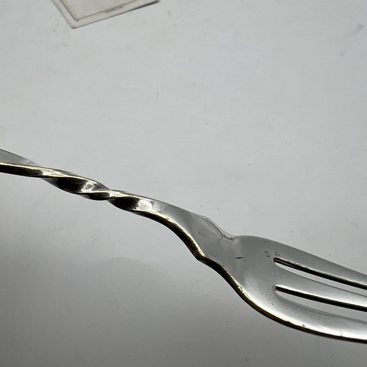 Forchetta tridente in argento sheffield antico silver plate corno di cervo Categoria  Sheffield & Argento