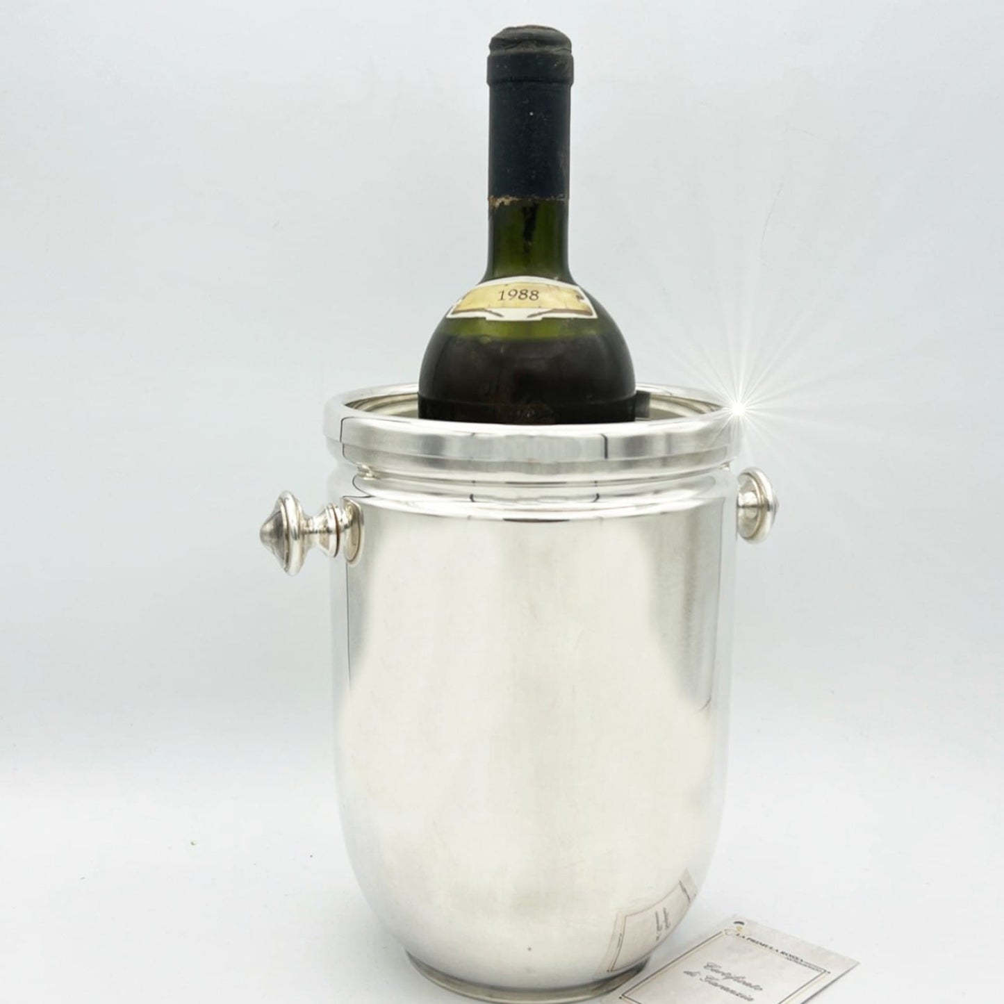 Glacette in argento silver plated vintage secchiello per da vino portabottiglia Categoria  Sheffield & Argento
