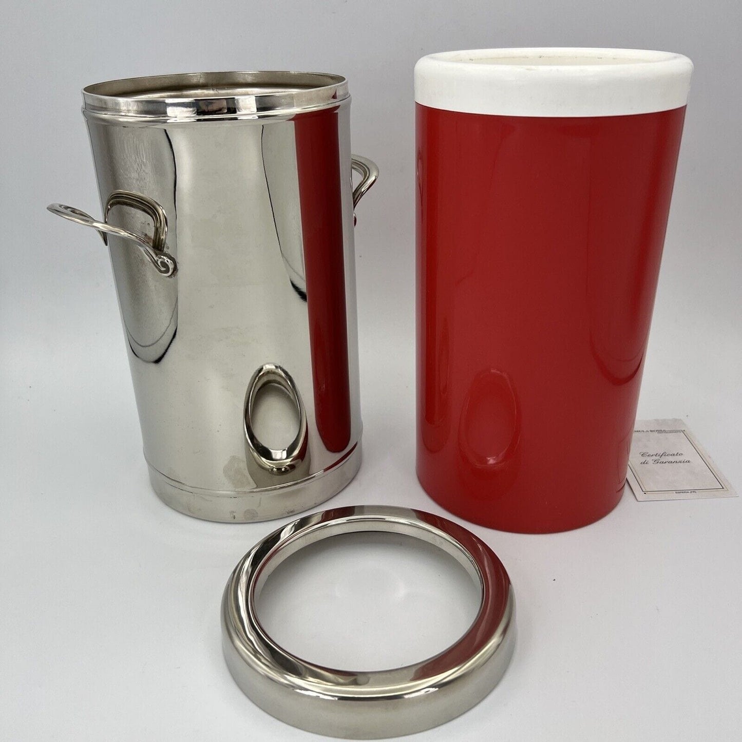 Glacette in argento silver plated vintage secchiello per da vino portabottiglia Categoria  Sheffield & Argento