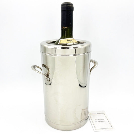 Glacette in argento silver plated vintage secchiello per da vino portabottiglia Categoria  Sheffield & Argento