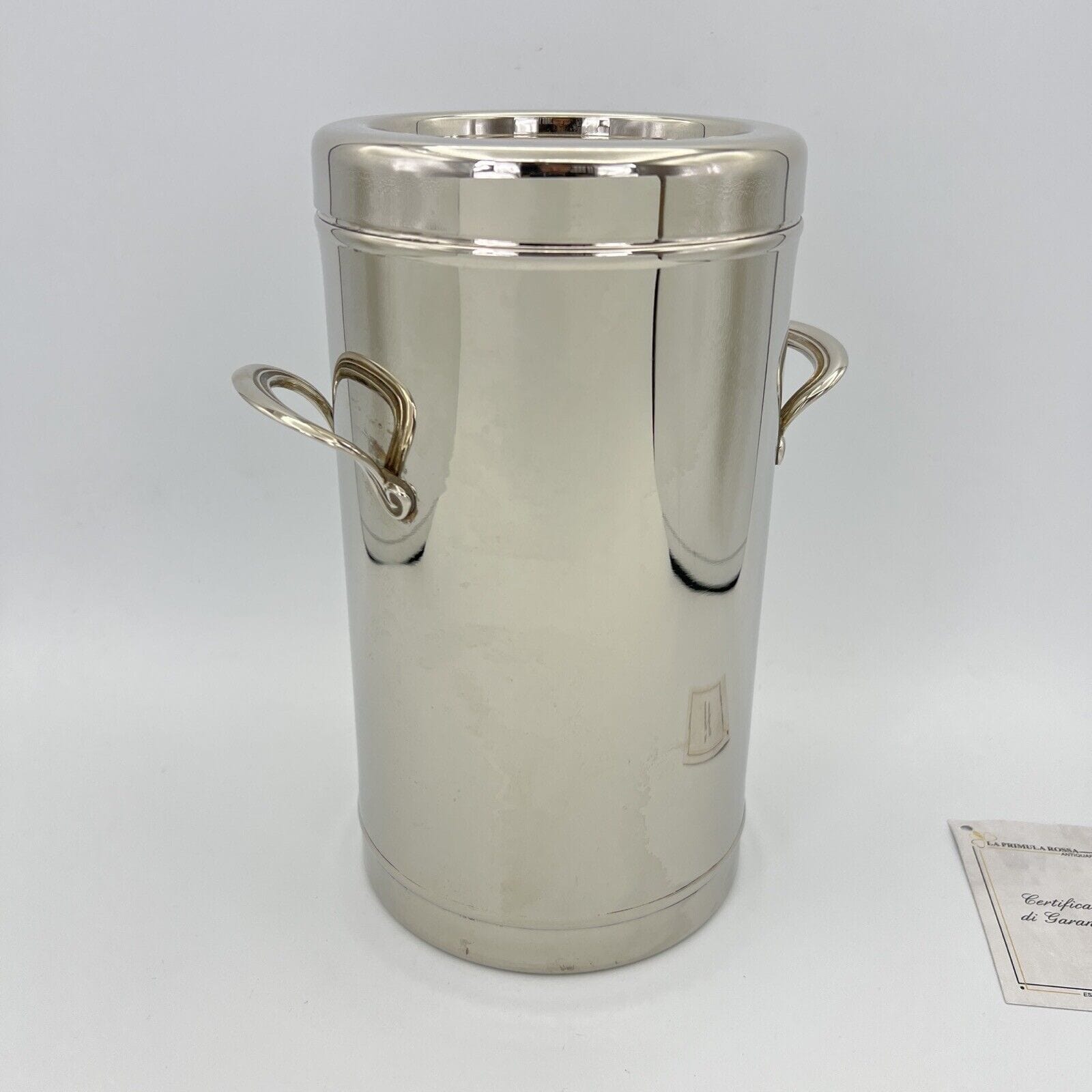 Glacette in argento silver plated vintage secchiello per da vino portabottiglia Categoria  Sheffield & Argento