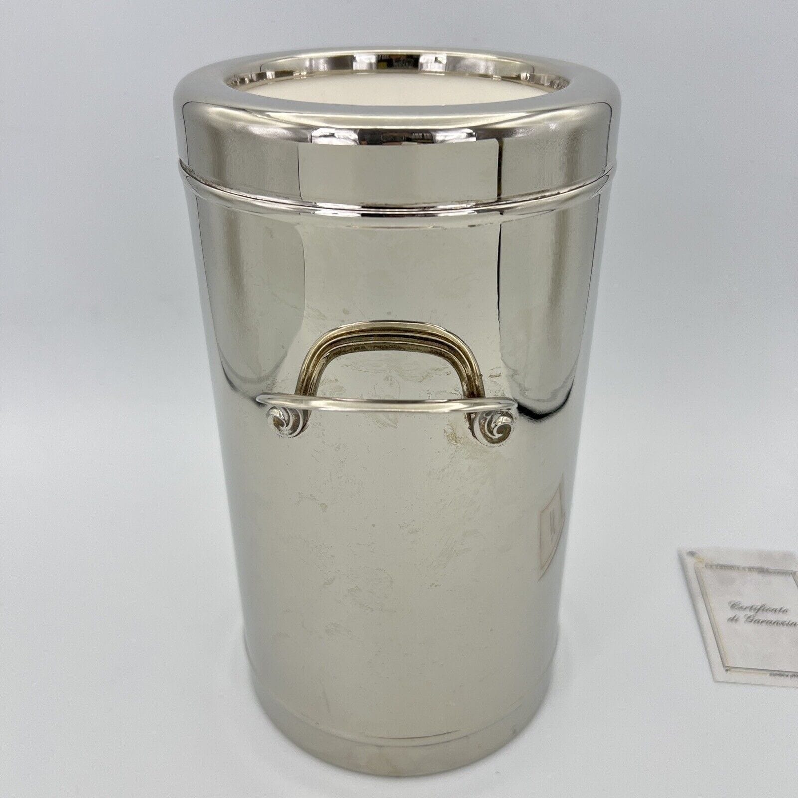Glacette in argento silver plated vintage secchiello per da vino portabottiglia Categoria  Sheffield & Argento