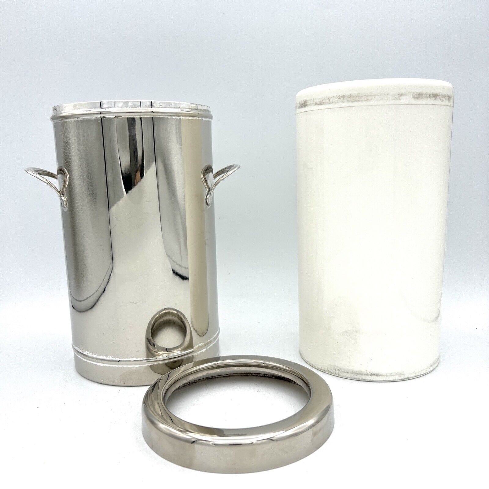 Glacette in argento silver plated vintage secchiello per da vino portabottiglia Categoria  Sheffield & Argento