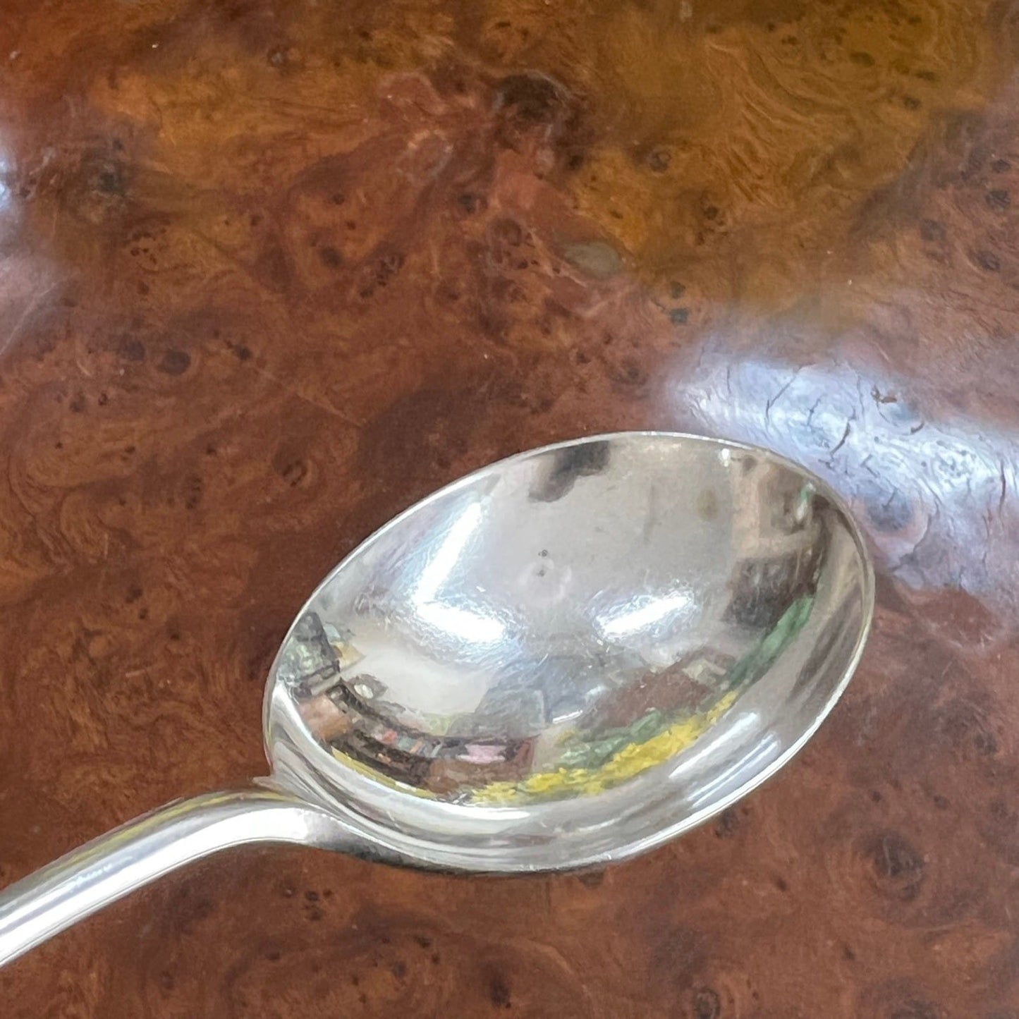 Grande Cucchiaio antico in argento placcato silver plated  inglese d'epoca Categoria  Sheffield & Argento