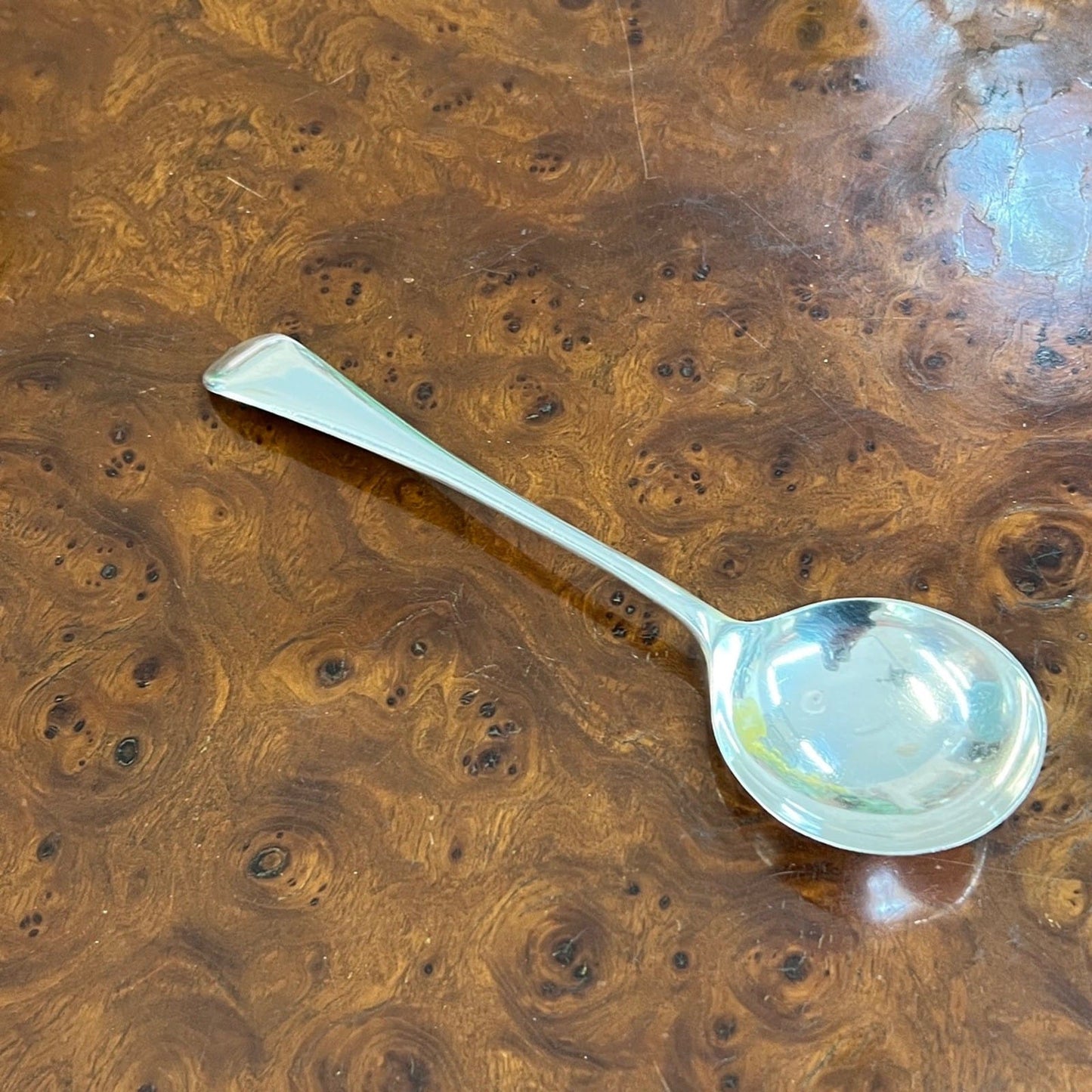 Grande Cucchiaio antico in argento placcato silver plated  inglese d'epoca Categoria  Sheffield & Argento