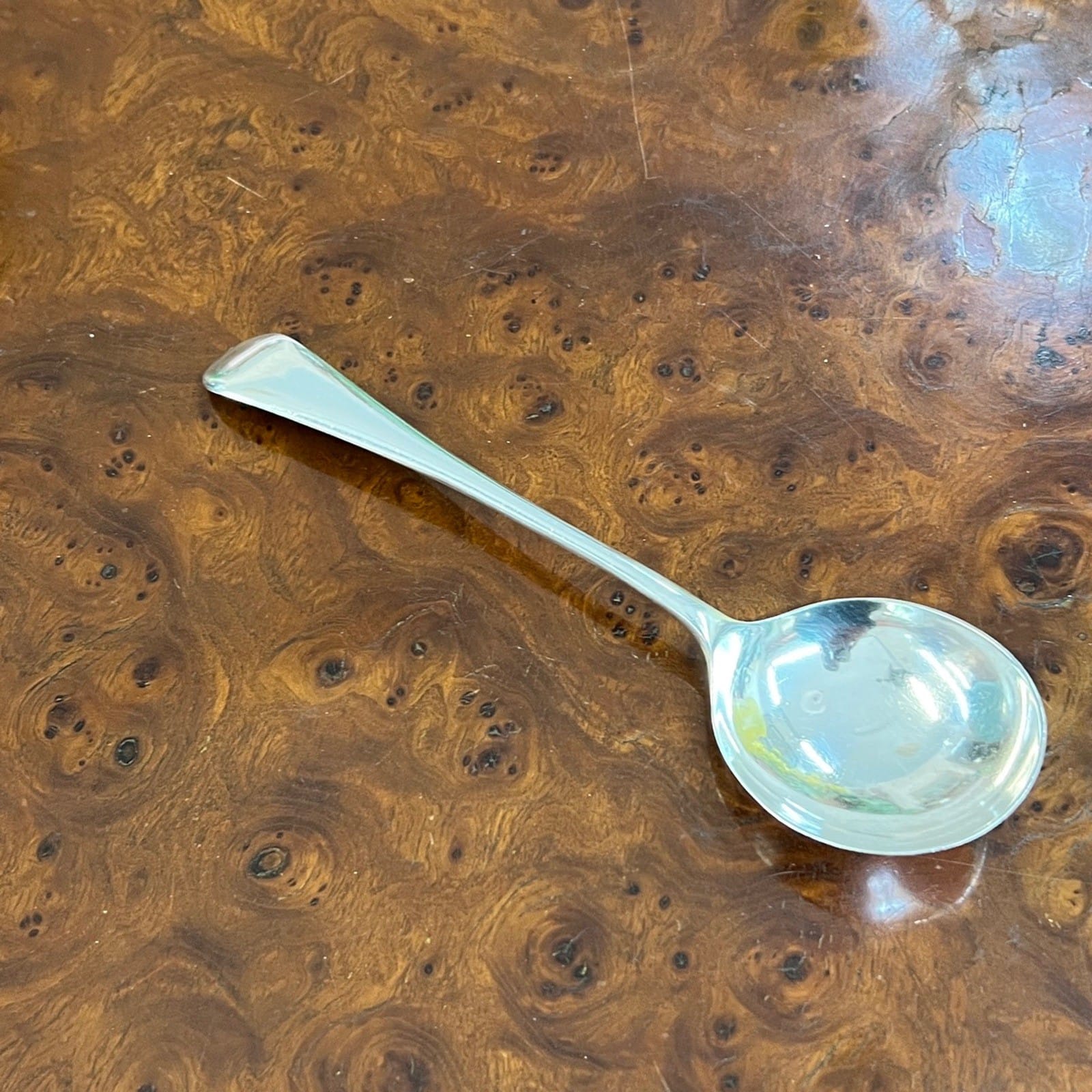 Grande Cucchiaio antico in argento placcato silver plated  inglese d'epoca Categoria  Sheffield & Argento