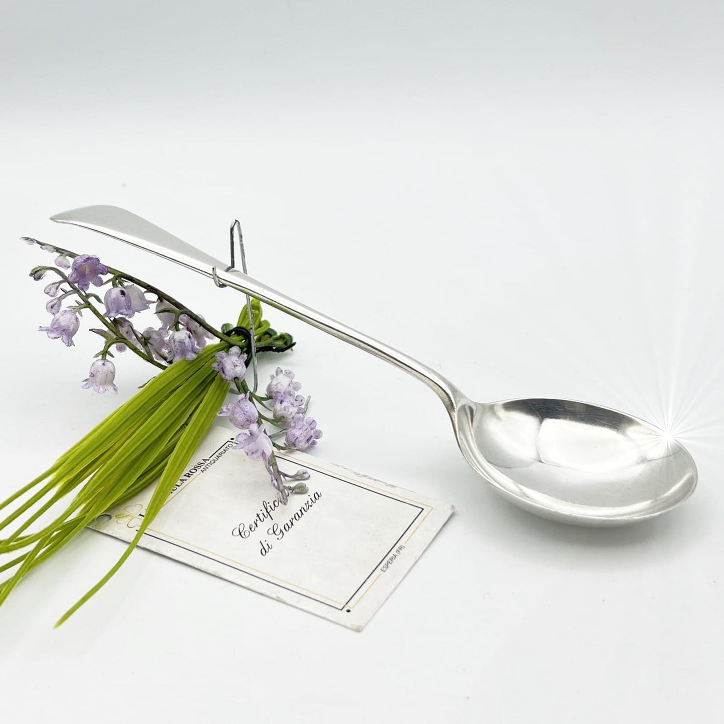 Grande Cucchiaio antico in argento placcato silver plated  inglese d'epoca Categoria  Sheffield & Argento