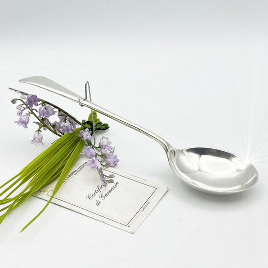 Grande Cucchiaio antico in argento placcato silver plated  inglese d'epoca Categoria  Sheffield & Argento
