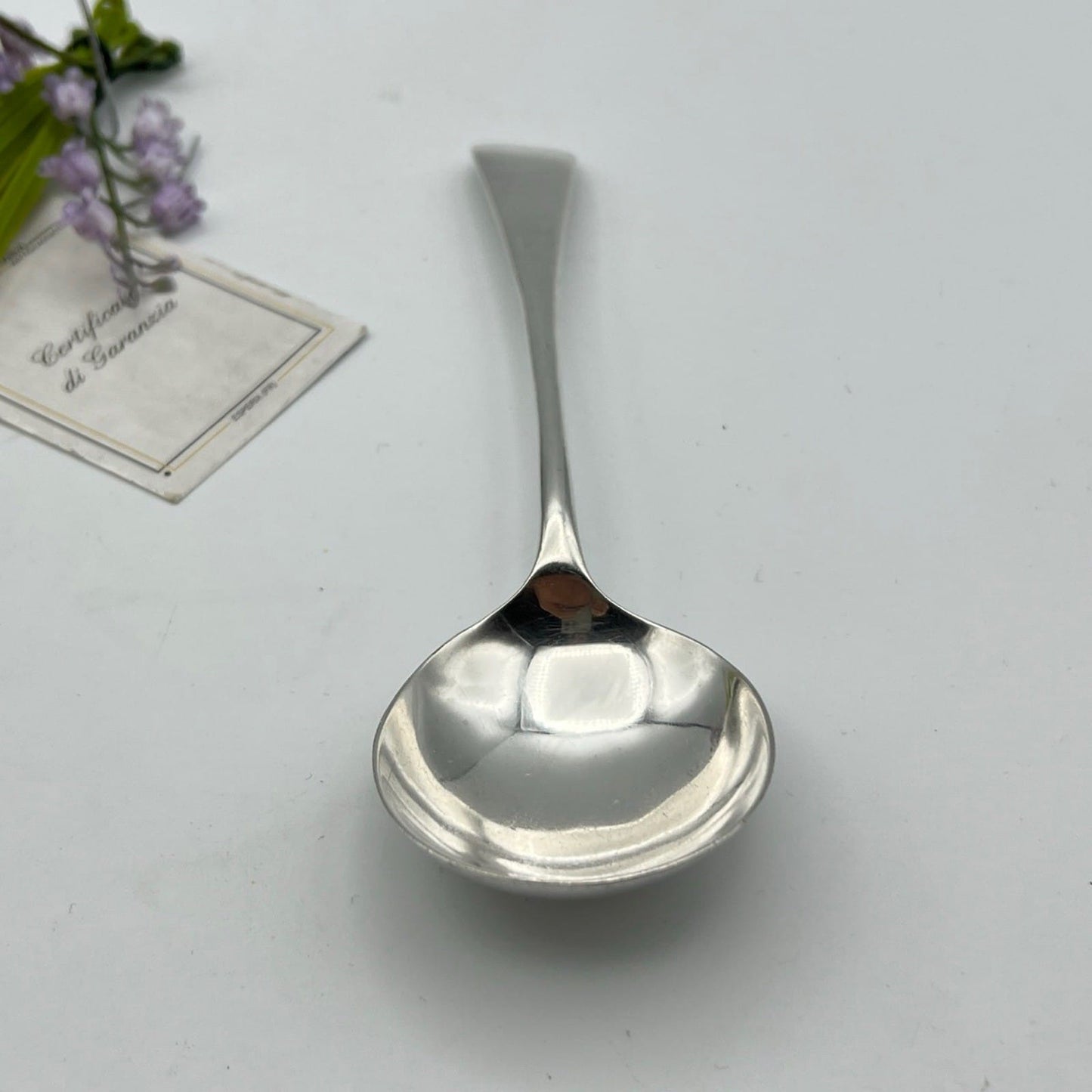 Grande Cucchiaio antico in argento placcato silver plated  inglese d'epoca Categoria  Sheffield & Argento