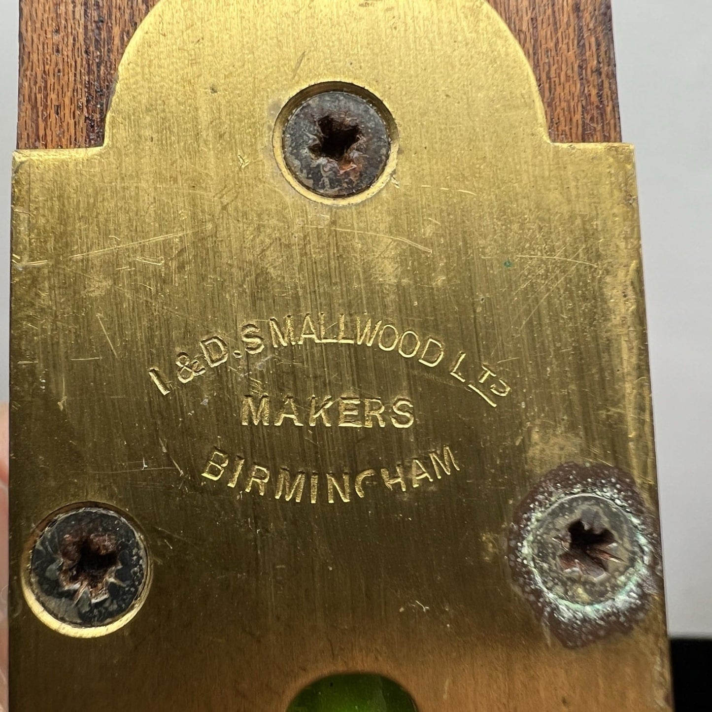 Grande Livella a due bolle antica in legno e ottone XX secolo inglese strumento Categoria  Attrezzi e Strumenti