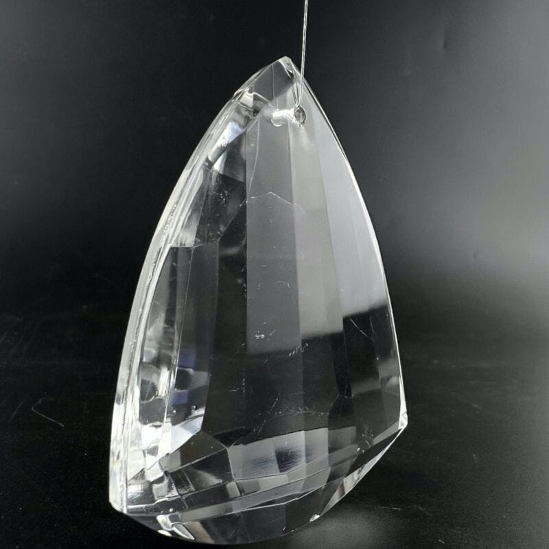 Grande pendente di cristallo a goccia per lampadario vintage ricambio vetro Categoria  Lampade Appliques
