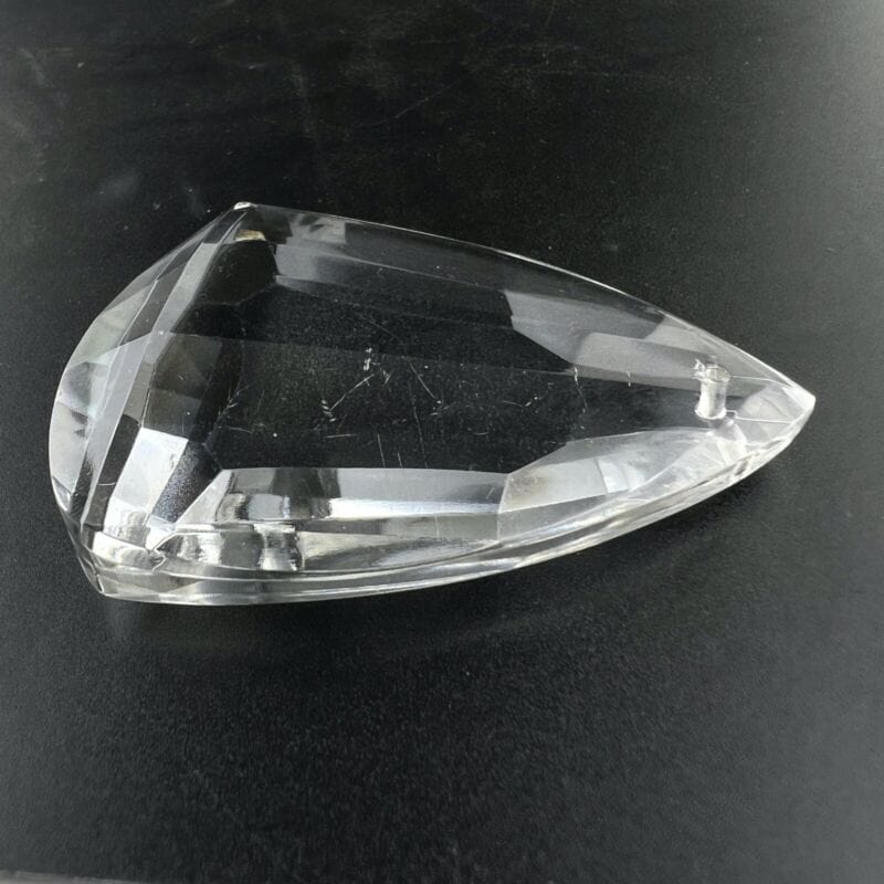 Grande pendente di cristallo a goccia per lampadario vintage ricambio vetro Categoria  Lampade Appliques