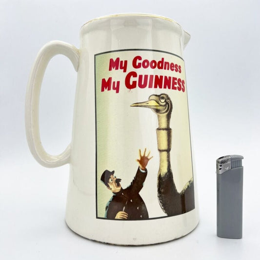 Guinness Birra Brocca in ceramica Vintage pubblicita anni 70 pub da collezione Categoria  Birra & dintorni