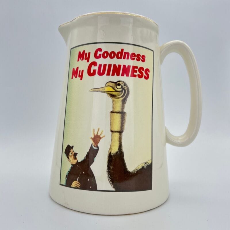 Guinness Birra Brocca in ceramica Vintage pubblicita anni 70 pub da collezione Categoria  Birra & dintorni