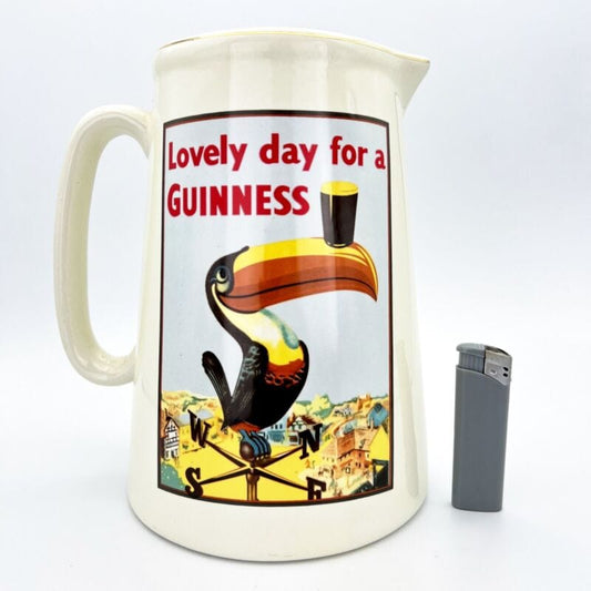 Guinness Birra Caraffa Brocca in ceramica Tucano Vintage pubblicita retro Pub Categoria  Birra & dintorni