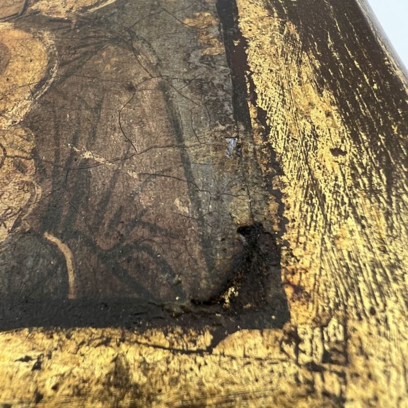 Icona antica bizantina religiosa sacra in legno Tavola Madonna con Bambino Categoria  Oggetti sacri - rosari